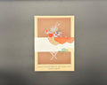 Set of 12 literary postcards held together with a pastel and white belly band. 