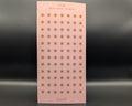 A pink sticker sheet with gold stars, titled 'Star Book Rating Stickers'. 
