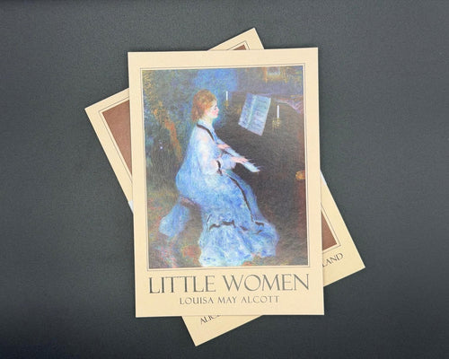 A6 literary postcard featuring Little Women art. 